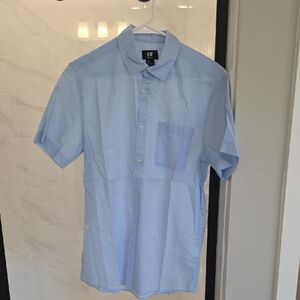 H&M Sky Blue Men's Button-Down Shirt